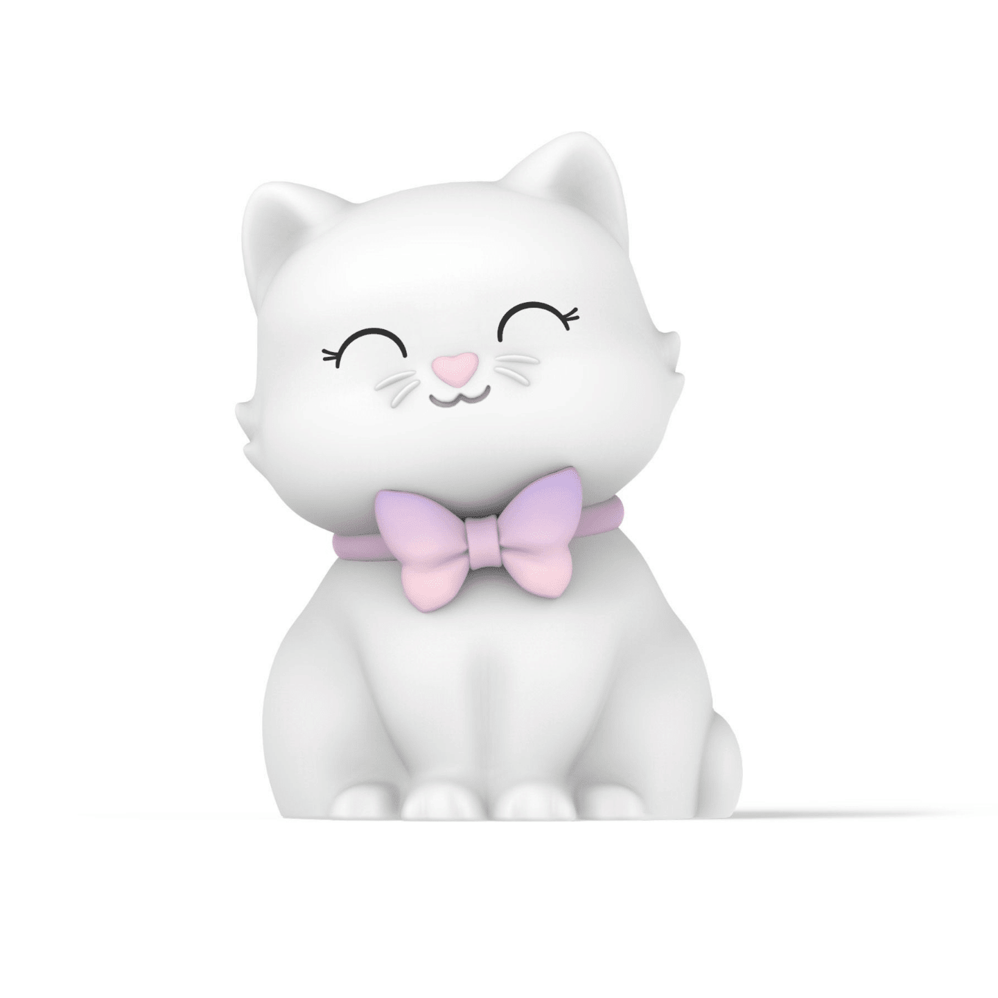 Soft rechargeable happy cat night light for kids