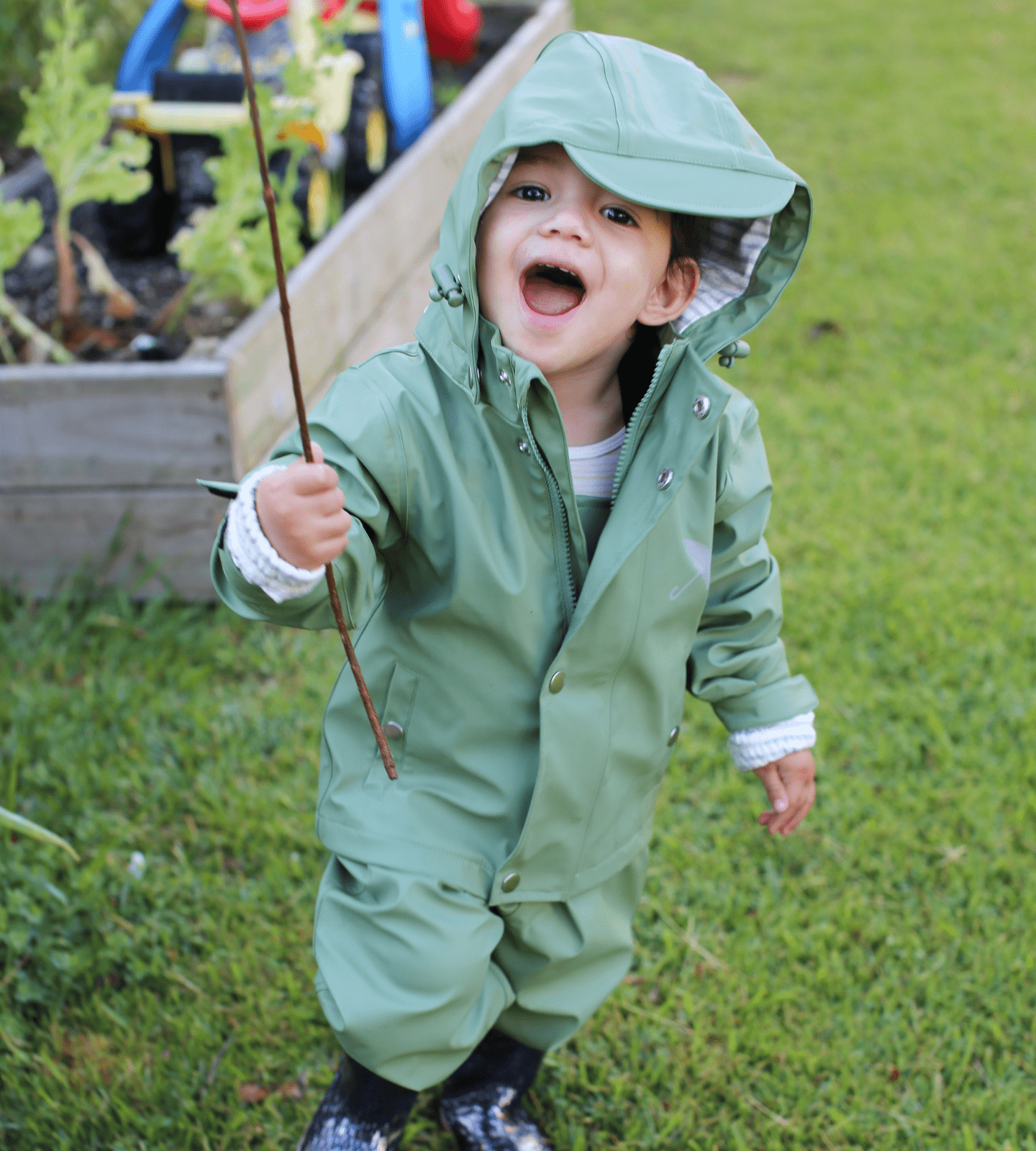 Waterproof Raincoat - Brolly Sheets NZ sage
