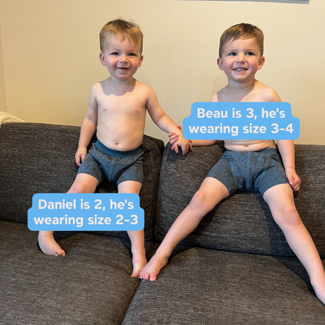 Children wearing Snazzi Pants Night Trainers - Rock Star