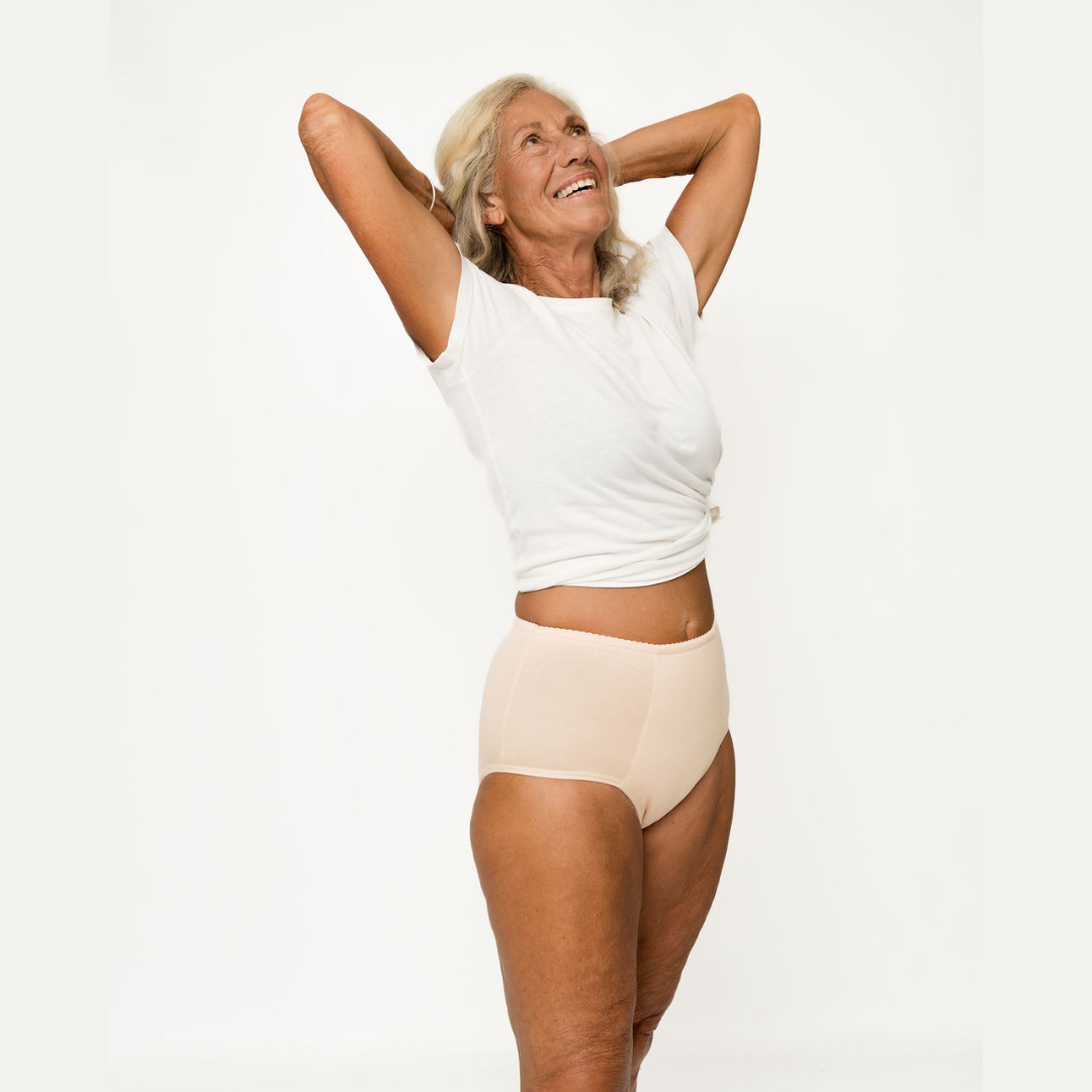 Women’s Absorbent Underwear - Full Brief - Beige