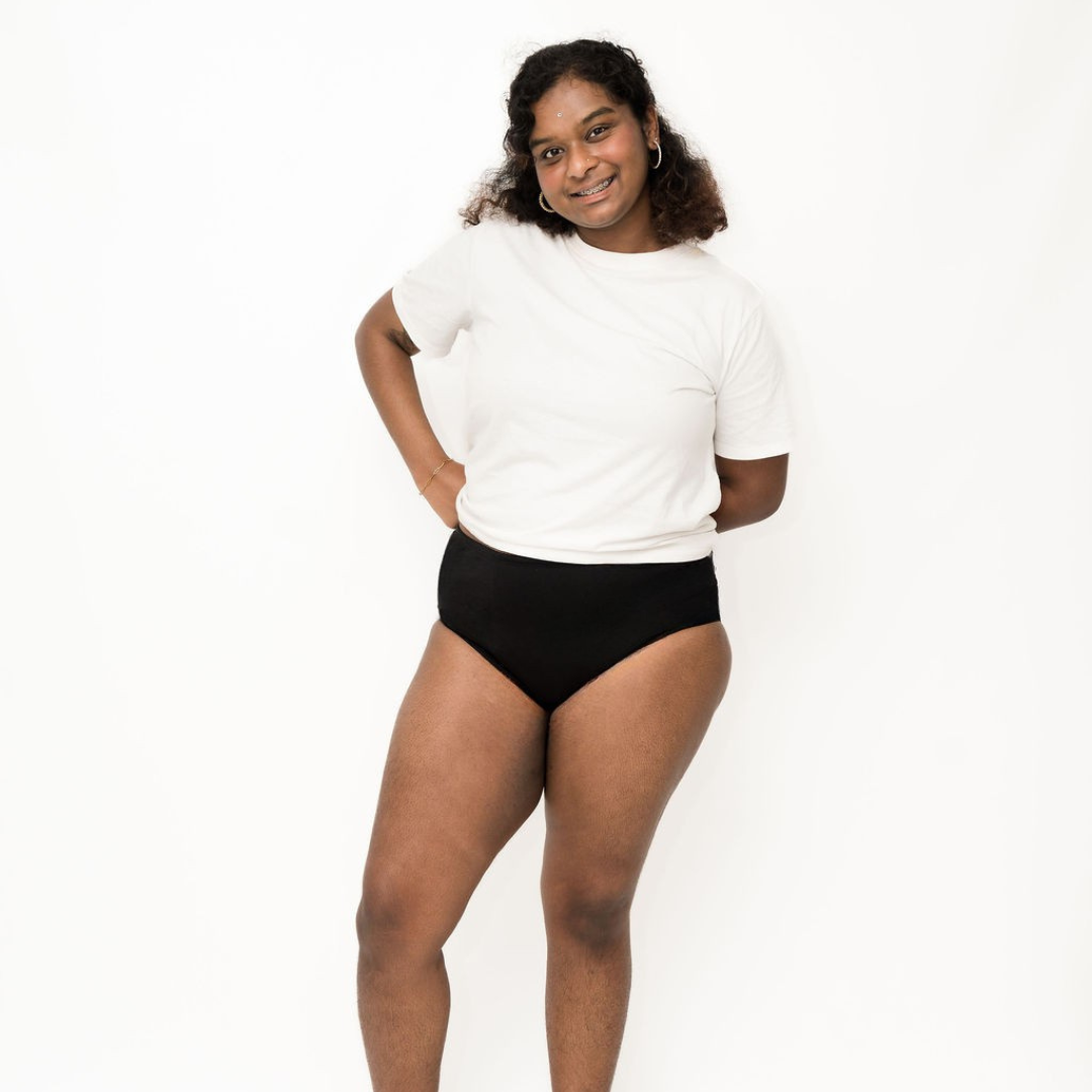 Period Underwear - Full Brief - Black