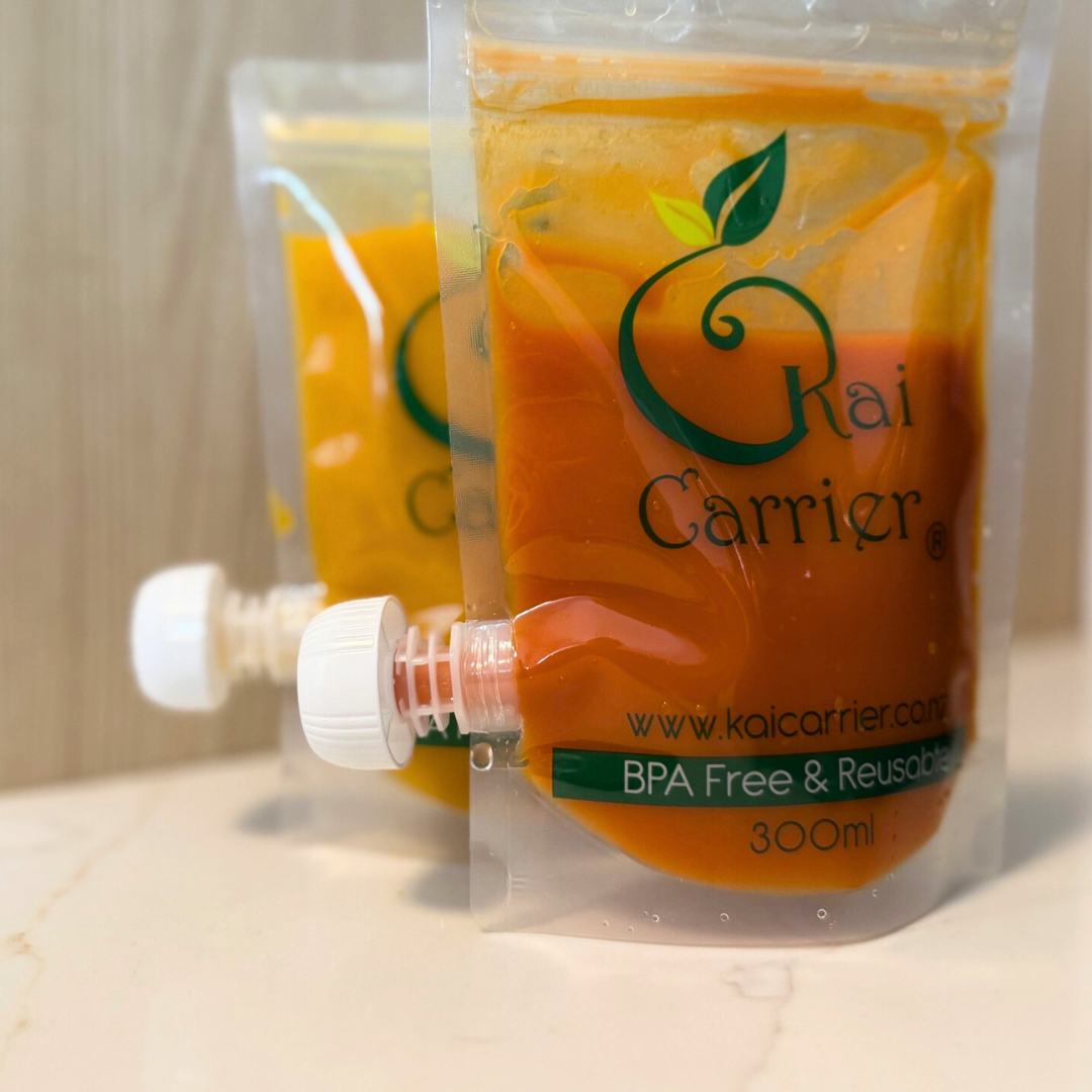 300ml Tube Feeding Pouches Kai Carrier x3