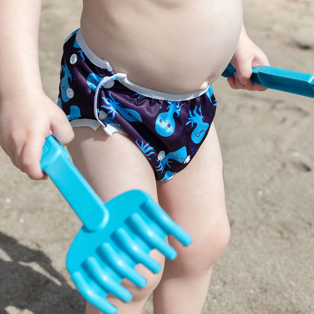 Child wearing swim nappy - Octopus