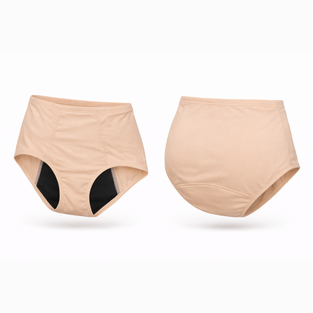 Women’s Absorbent Underwear - Full Brief - Beige