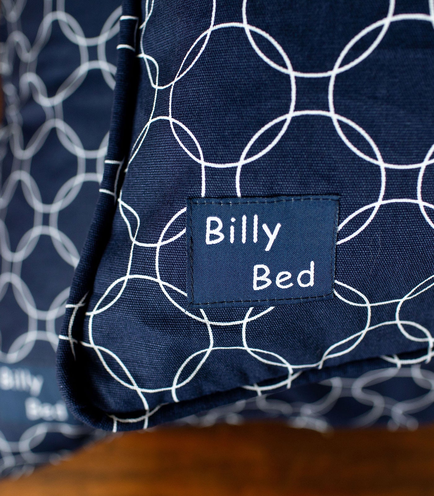 Buddy Cover Cotton Canvas - Brolly Sheets NZ - Navy Circles