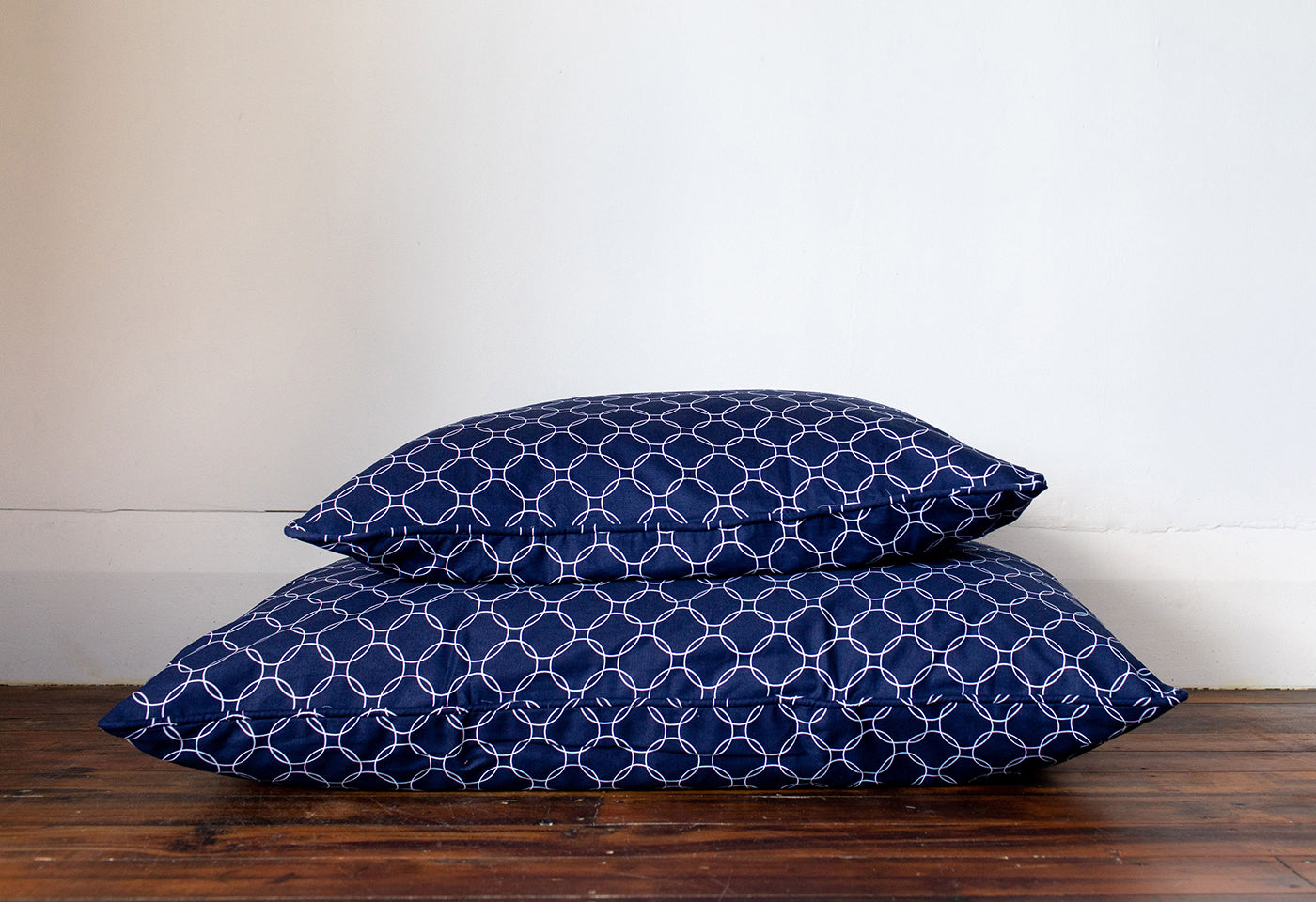 Buddy Cover Cotton Canvas - Brolly Sheets NZ - Navy Circles
