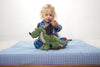 Child with Dinosaur on Blue  Brolly Sheet
