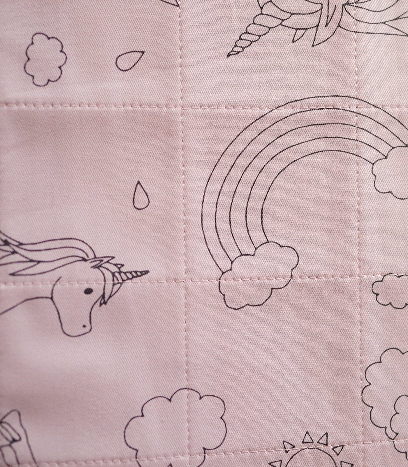 Brolly Sheet with Wings- Dusty Rose Unicorn - Brolly Sheets NZ