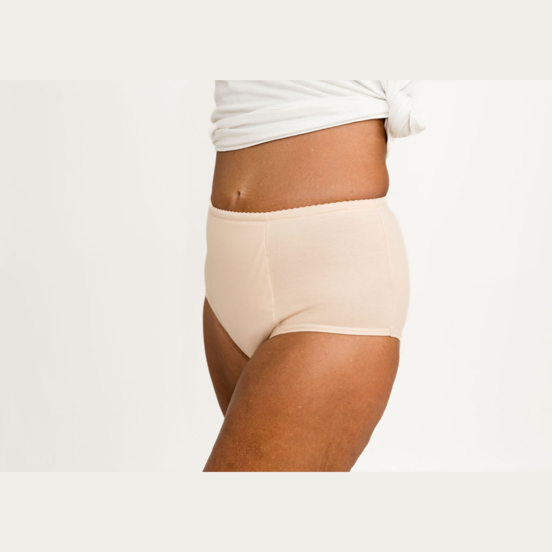 Women’s Absorbent Underwear – Light - Full Brief - Beige