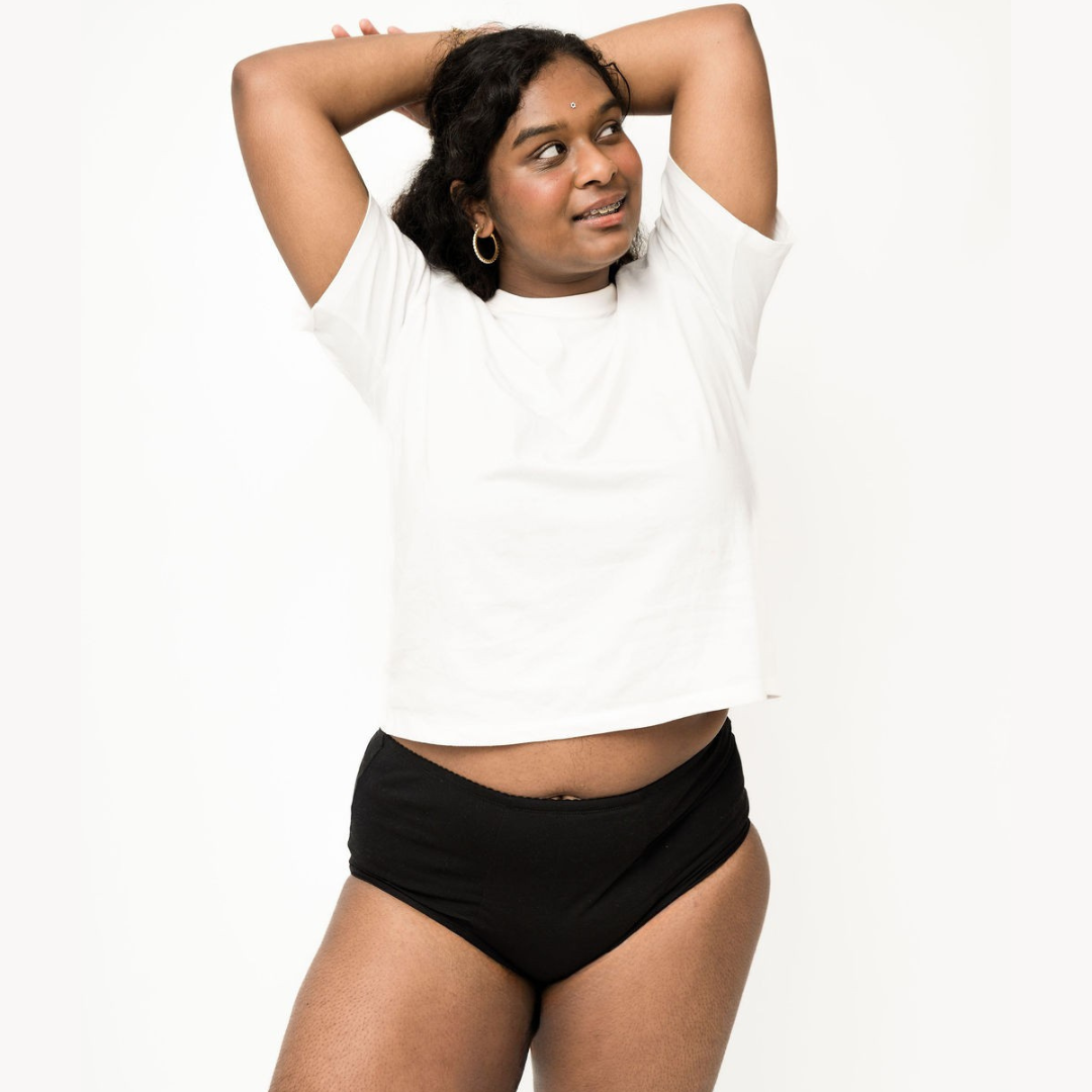 Period Underwear - Full Brief - Black