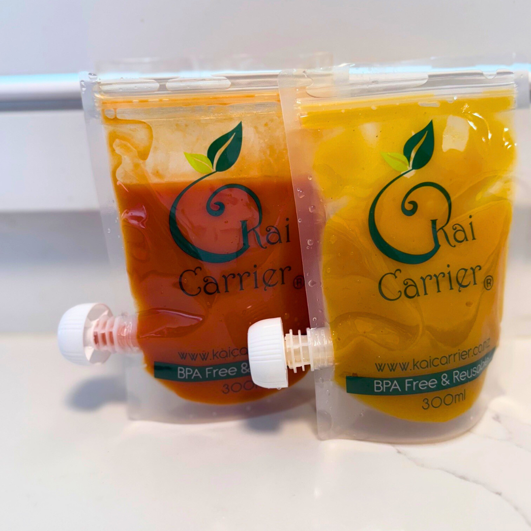 300ml Tube Feeding Pouches Kai Carrier x3