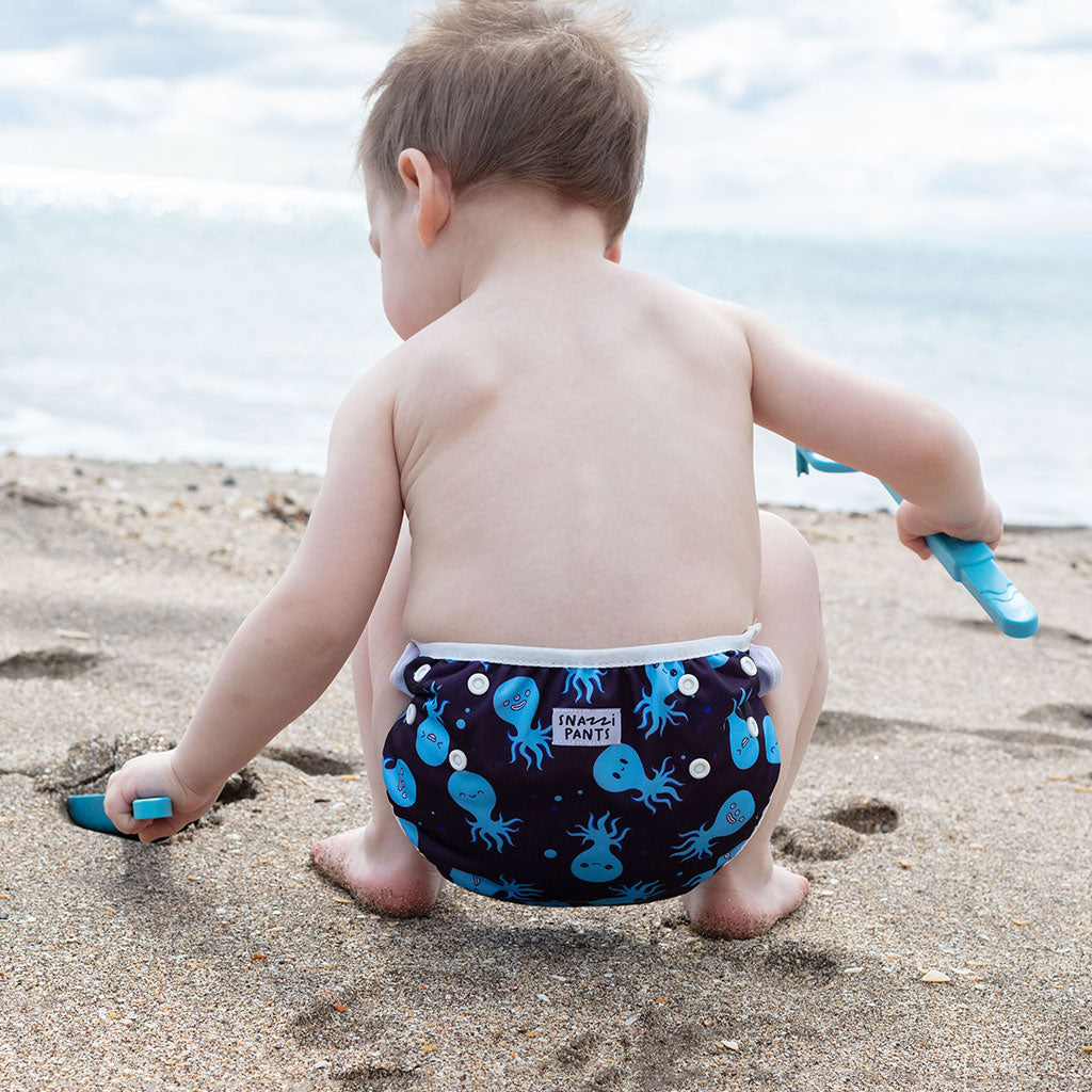 Child wearing swim nappy - Octopus