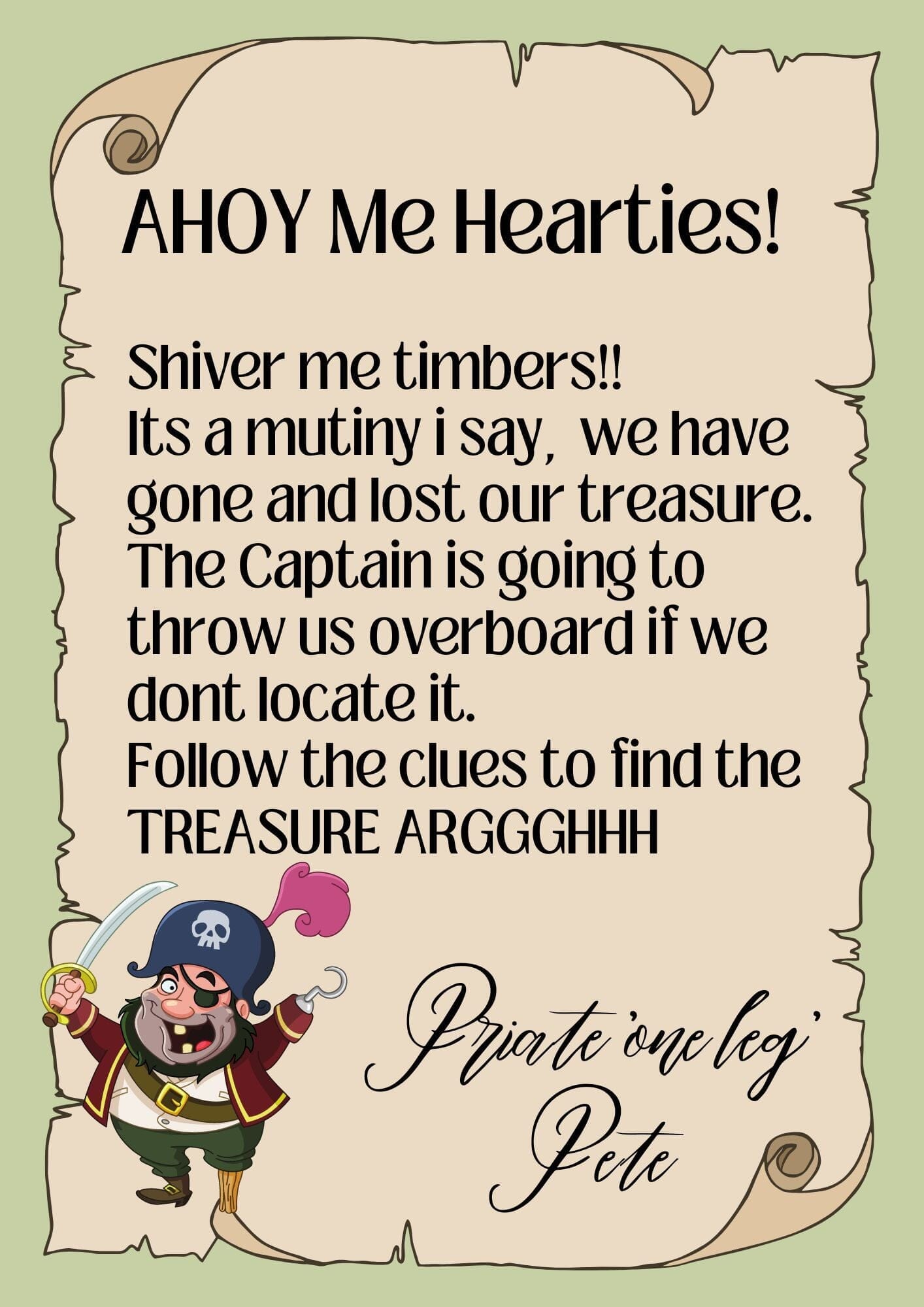 Download Our Free Treasure Hunt Printable Brolly Sheets NZ Download our free treasure hunt printable brolly sheets nz