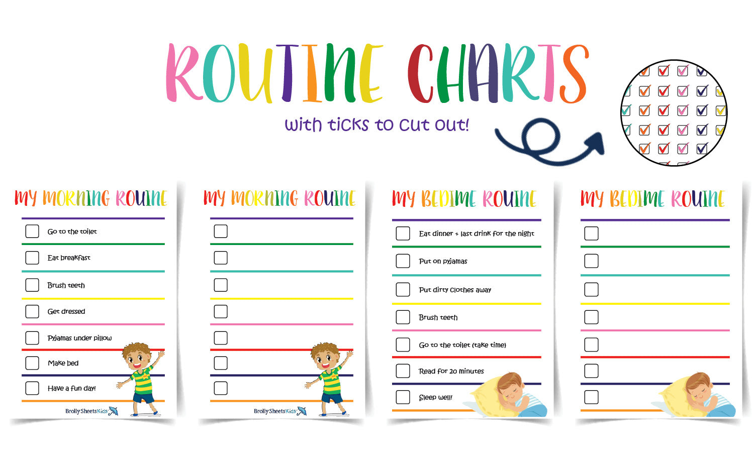 Kids Daily Routine Chart Free Printable Daily Routine