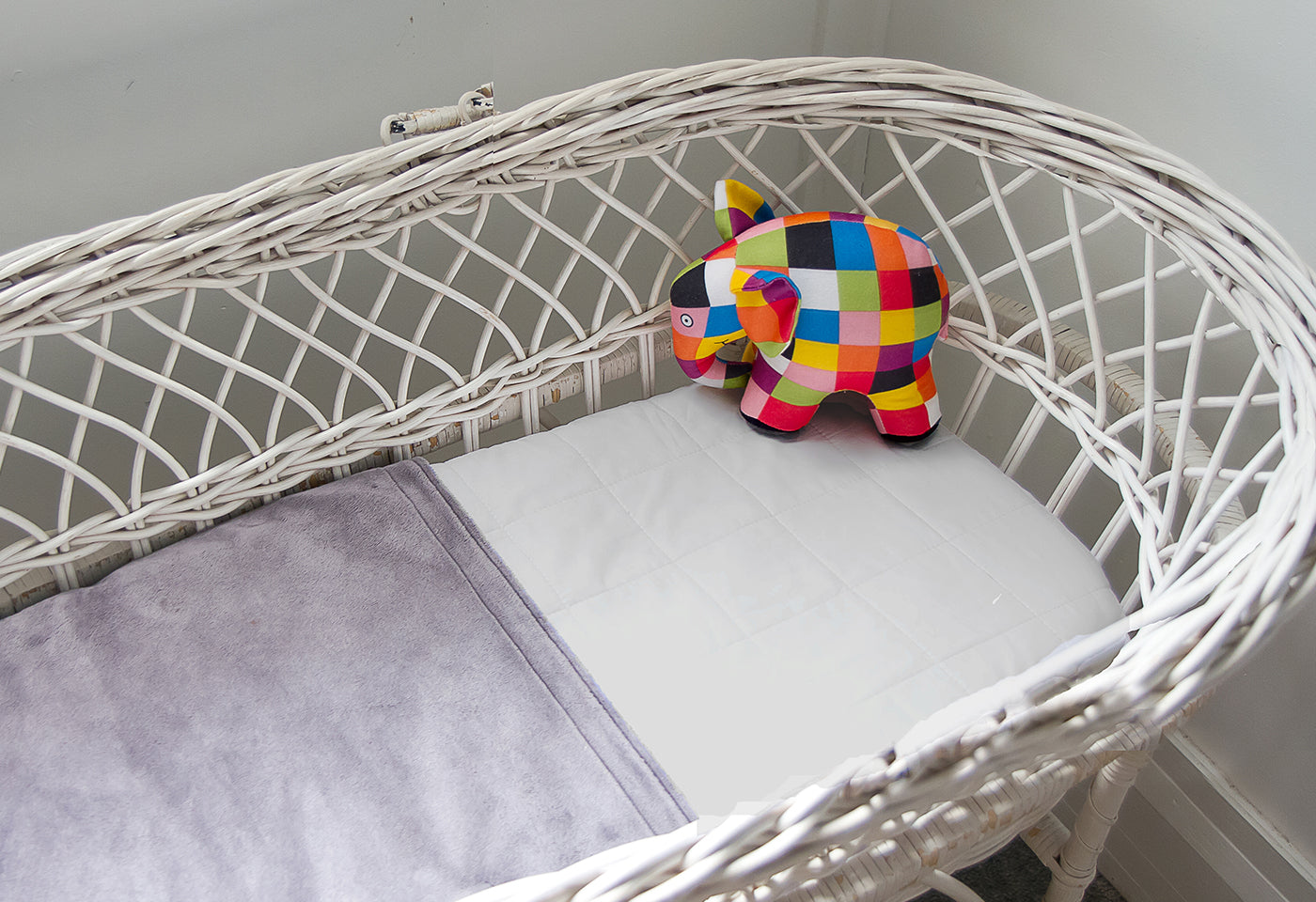 Brolly Sheets Bassinet Mattress Protector — 100% cotton top with waterproof breathable backing